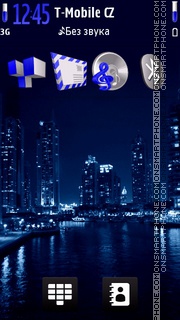 Neon Big City tema screenshot