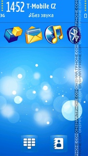 Blue Bubbles 01 theme screenshot