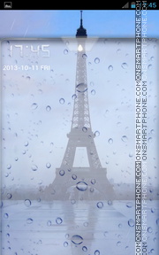 Paris Eiffel Tower theme screenshot