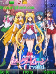Скриншот темы Sailor Moon Crystal