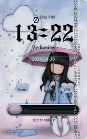 Rain tema screenshot