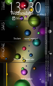 Colorful_Balls es el tema de pantalla
