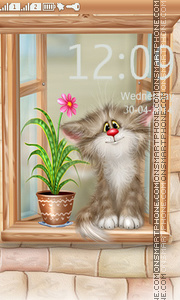 Cat in the window Theme-Screenshot