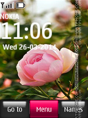 Pink Rose 05 tema screenshot
