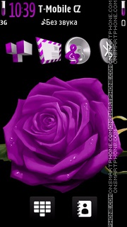 Violet Rose 03 tema screenshot