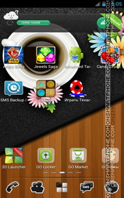 Coffee and Flower Theme-Screenshot