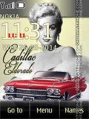 Marilyn Monroe and Cadillac theme screenshot