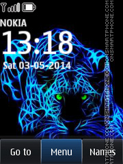 Neon Tiger 02 tema screenshot