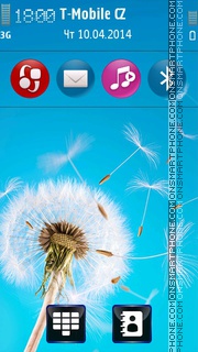 Natural Dandelion tema screenshot