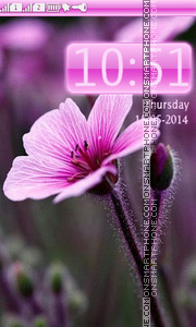 Capture d'écran Pink Flower thème