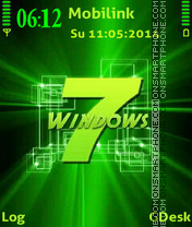 Window7 green es el tema de pantalla