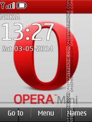 Opera Mini 03 es el tema de pantalla