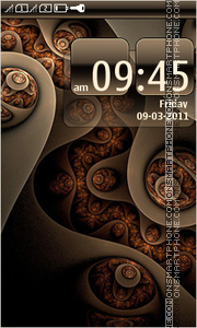 Abstract Brown Patterns tema screenshot