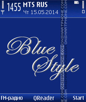 Capture d'écran Blue Style thème