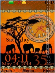 African Safari tema screenshot