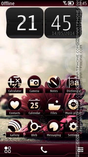 Flower on Road tema screenshot