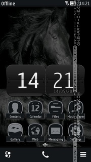 Black Horse 02 tema screenshot