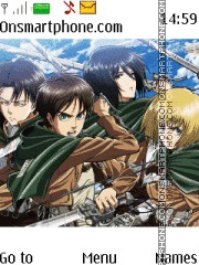 Attack on Titan theme screenshot