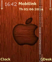 Скриншот темы Wooden apple