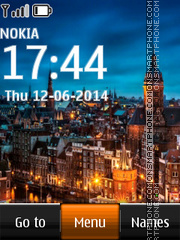 Amsterdam Holland Clock es el tema de pantalla