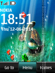 Beautiful Fish and Turtle tema screenshot