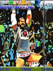 WWE CM Punk Watercolor tema screenshot