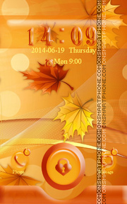 Autumn Leaves tema screenshot