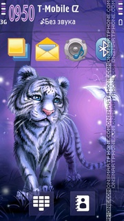 Tiger from Wonderland theme screenshot