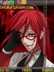 Скриншот темы Grell Sutcliff Kuroshitsuji