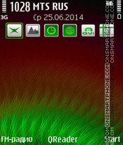 Green Down theme screenshot