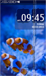 Underwater and Clownfish theme screenshot