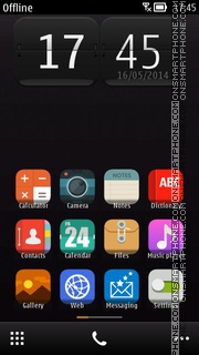 Dark Android theme screenshot