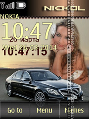 Mercedes Sedan tema screenshot