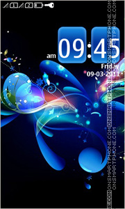 Blue Abstract 10 tema screenshot