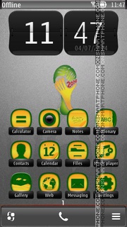 Brazil 2014 World Cup 01 es el tema de pantalla