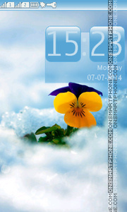 Capture d'écran Little Yellow Flower thème