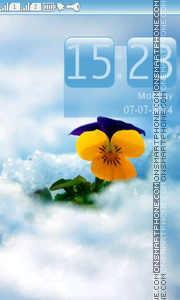 Little Yellow Flower tema screenshot