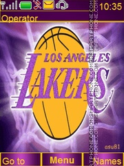 Capture d'écran Lakers thème