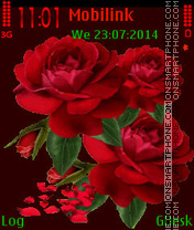 Three roses tema screenshot