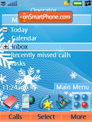 Crystal Winter tema screenshot