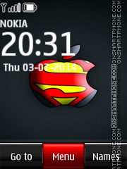 Скриншот темы Superman apple