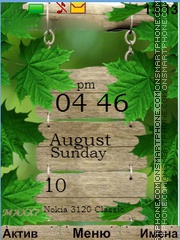 Leaves tema screenshot