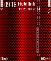 Hex red es el tema de pantalla