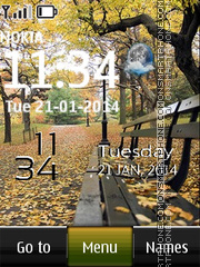 Samsung Live Autumn theme screenshot