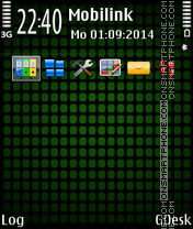 Green dots es el tema de pantalla