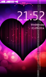 Neon Heart theme screenshot