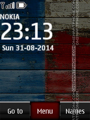 Скриншот темы Motorola Moto E Clock