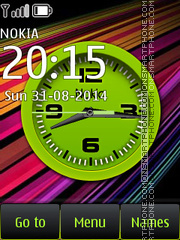 Vivid Analog Clock tema screenshot