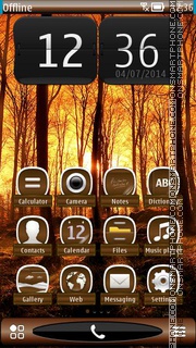 Autumn Sunrise HD theme screenshot