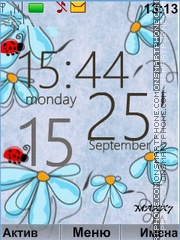 Capture d'écran Tenderness flowers thème